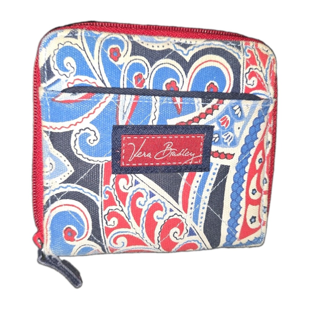 Vera Bradley Sea Side Nautical - Red White and Blue Wallet